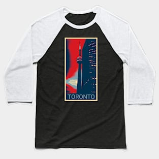 Toronto in Shepard Fairey style Baseball T-Shirt